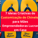 Ideias Criativas de Customização de Chinelos para Mães Empreendedoras Lucrar em Casa