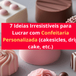 7 Ideias Irresistíveis para Lucrar com Confeitaria Personalizada (cakesicles, drip cake, etc.)