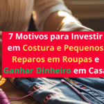 7 Motivos para Investir em Costura e Pequenos Reparos em Roupas e Ganhar Dinheiro em Casa